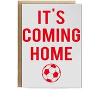 Hippowarehouse It's Coming Home - World Cup Personalised Card A6 with envelope for him for her Funny Cards for Men and Women Blank inside option
