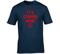 Hippowarehouse It's Coming Home - World Cup Unisex Short Sleeve t-Shirt (Specific Size Guide in Description) Navy Blue