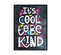 Hippowarehouse It's cool to be kind Printed Poster A1 Wall Art Design Classroom Room Gym Office Décor