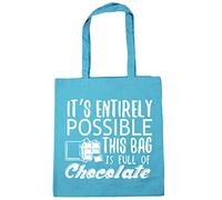 Hippowarehouse It's entirely possible this bag is full of chocolate Tote Shopping Gym Beach Bag 42cm x38cm, 10 litres