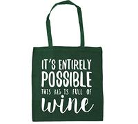 Hippowarehouse It's entirely possible this bag is full of wine Tote Shopping Gym Beach Bag 42cm x38cm, 10 litres