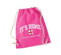 Hippowarehouse Its Home World Champions England Football Team Victory Drawstring Cotton School Gym Bag 37cm x 46cm, 12 litres