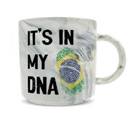 Hippowarehouse It's in My DNA Brazil Printed Mug Various Colour Options Ceramic Cup Kitchenware 11oz