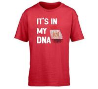 Hippowarehouse It's in My DNA Egypt Kids Children's Short Sleeve t-Shirt Red
