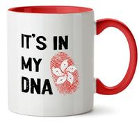 Hippowarehouse It's in My DNA Hong Kong Printed Mug Various Colour Options Ceramic Cup Kitchenware 11oz