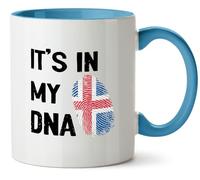 Hippowarehouse It's in My DNA Iceland Printed Mug Various Colour Options Ceramic Cup Kitchenware 11oz