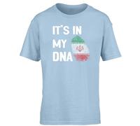 Hippowarehouse It's in My DNA Iran Kids Children's Short Sleeve t-Shirt Light Blue