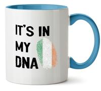 Hippowarehouse It's in My DNA Ireland Printed Mug Various Colour Options Ceramic Cup Kitchenware 11oz