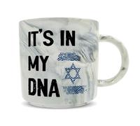Hippowarehouse It's in My DNA Israel Printed Mug Various Colour Options Ceramic Cup Kitchenware 11oz