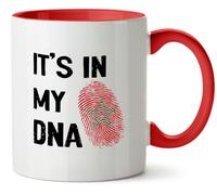 Hippowarehouse It's in My DNA Morocco Printed Mug Various Colour Options Ceramic Cup Kitchenware 11oz