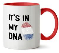 Hippowarehouse It's in My DNA Netherlands Printed Mug Various Colour Options Ceramic Cup Kitchenware 11oz