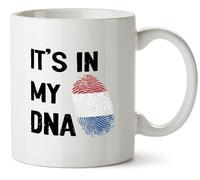 Hippowarehouse It's in My DNA Netherlands Printed Mug Various Colour Options Ceramic Cup Kitchenware 10oz