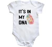 Hippowarehouse it's in my DNA Portugal baby vest bodysuit (short sleeve) boys girls