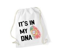 Hippowarehouse it's in my DNA Portugal Drawstring Cotton School Gym Bag 37cm x 46cm, 12 litres