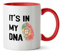Hippowarehouse It's in My DNA Portugal Printed Mug Various Colour Options Ceramic Cup Kitchenware 11oz