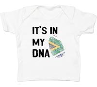 Hippowarehouse It's in My DNA South Africa Baby Unisex t-Shirt Short Sleeve White