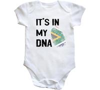 Hippowarehouse it's in my DNA South Africa baby vest bodysuit (short sleeve) boys girls