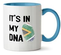 Hippowarehouse It's in My DNA South Africa Printed Mug Various Colour Options Ceramic Cup Kitchenware 11oz