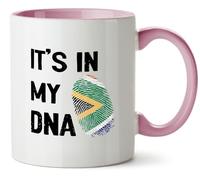 Hippowarehouse It's in My DNA South Africa Printed Mug Various Colour Options Ceramic Cup Kitchenware 11oz