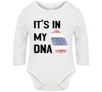 Hippowarehouse it's in my DNA Thailand baby vest bodysuit (long sleeve) boys girls