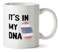 Hippowarehouse It's in My DNA Thailand Printed Mug Various Colour Options Ceramic Cup Kitchenware 10oz