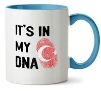 Hippowarehouse It's in My DNA Turkey Printed Mug Various Colour Options Ceramic Cup Kitchenware 11oz