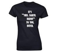 Hippowarehouse It's Mrs Daryl Dixon to You Womens Fitted Short Sleeve t-Shirt (Specific Size Guide in Description) Black