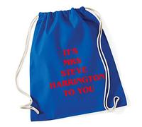 Hippowarehouse It's Mrs Steve Harrington to you Drawstring Cotton School Gym Bag 37cm x 46cm, 12 litres