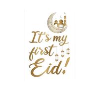 Hippowarehouse It's my first Eid Printed Poster A4 Wall Art Design Classroom Room Gym Office Décor