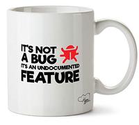 Hippowarehouse It's not a Bug It's an Undocumented Feature Printed Mug Cup Ceramic 10oz