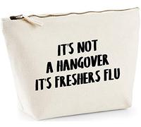 Hippowarehouse It's not a hangover it's freshers flu printed make up cosmetic wash bag 18x19x9cm