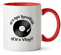 Hippowarehouse It's not Hoarding if It's Vinyl Printed Mug Various Colour Options Ceramic Cup Kitchenware 11oz