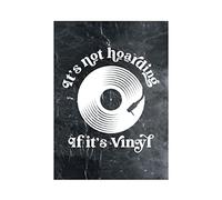 Hippowarehouse It's not hoarding if it's vinyl Printed Poster A4 Wall Art Design Classroom Room Gym Office Décor