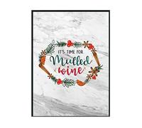 Hippowarehouse It's time for mulled wine Printed Poster A4 Wall Art Design Classroom Room Gym Office DÃƒ©cor