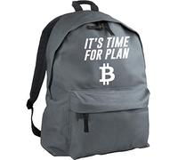 HippoWarehouse It's Time for Plan B Bitcoin Backpack ruck Sack Dimensions: 31 x 42 x 21 cm Capacity: 18 litres