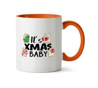 Hippowarehouse Its Xmas Baby Cute Teddy Bears Bearing Gifts Printed Mug Various Colour Options Ceramic Cup Kitchenware 11oz