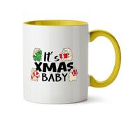Hippowarehouse Its Xmas Baby Cute Teddy Bears Bearing Gifts Printed Mug Various Colour Options Ceramic Cup Kitchenware 11oz
