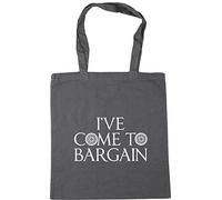 Hippowarehouse I've Come To Bargain Tote Shopping Gym Beach Bag 42cm x38cm, 10 litres