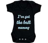 Hippowarehouse I've got the best mummy blue baby vest bodysuit (short sleeve) boys girls