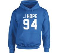 Hippowarehouse J Hope 94 Unisex Hoodie Hooded Top Sapphire Blue