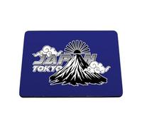 Hippowarehouse Japan Tokyo mount fuji street design printed mouse mat pad accessory black rubber base 240mm x 190mm x 60mm