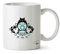 Hippowarehouse Japanese Anime Fat cat Printed Mug Cup Ceramic 10oz