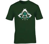 Hippowarehouse Japanese Anime Fat cat Unisex Short Sleeve t-Shirt (Specific Size Guide in Description) Forest Green