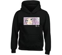 Hippowarehouse Japanese Style Cartoon Face Beautiful Woman Pink Hair Kids Children's Unisex Hoodie Hooded top