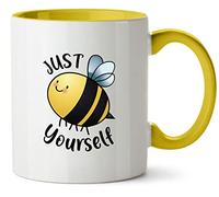 Hippowarehouse Just Bee Yourself Printed Mug Various Colour Options Ceramic Cup Kitchenware 11oz