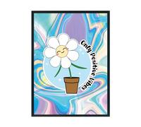 Hippowarehouse Just Positive Vibes Printed Poster A3 Wall Art Design Classroom Room Gym Office Décor