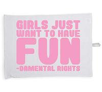 Hippowarehouse Just Want to Have Fun-damental Rights Tea Towel Eco Printed Dish Cloth Kitchen accessory 50cmx70cm 100% Cotton