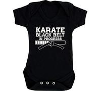 Hippowarehouse Karate Black Belt in ProgressÃ‚ baby vest bodysuit (short sleeve) boys girls