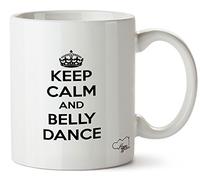 Hippowarehouse Keep Calm and Belly Dance Printed Mug Cup Ceramic 10oz