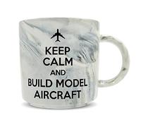 Hippowarehouse Keep Calm and Build Model Aircraft Printed Mug Various Colour Options Ceramic Cup Kitchenware 11oz